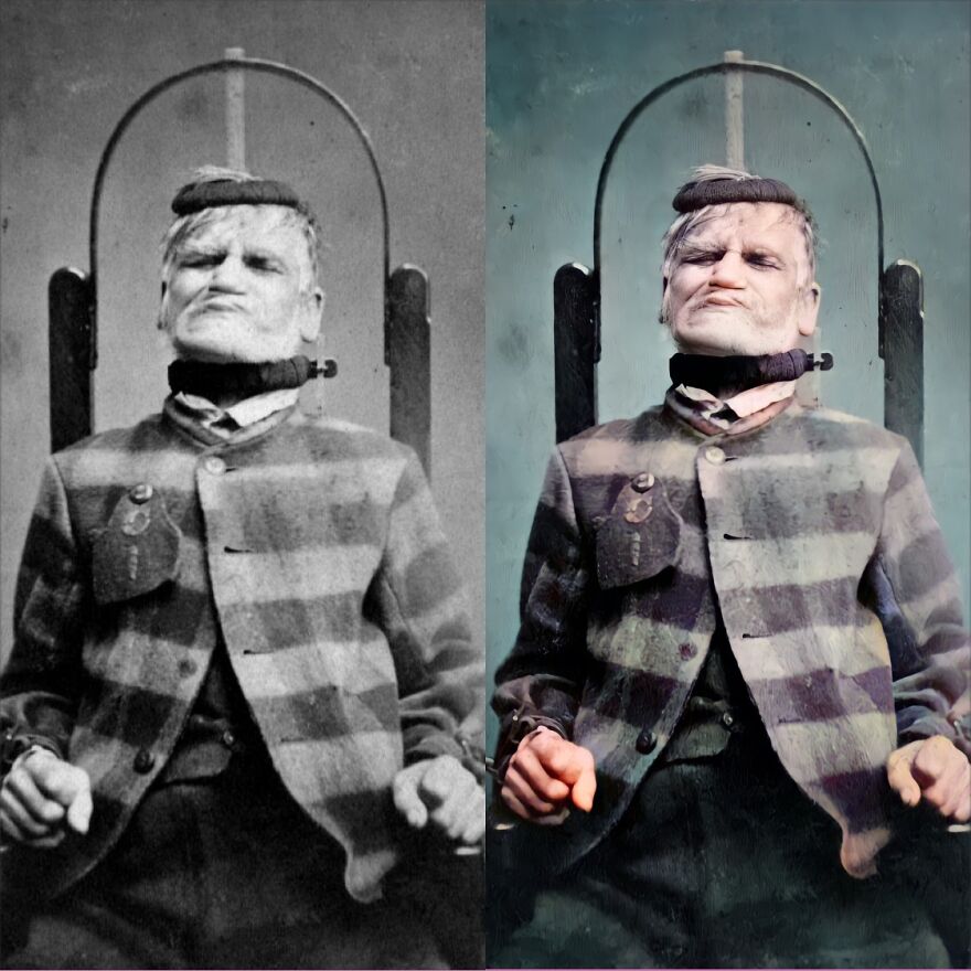 Vintage Asylum Patient Photos Restored. Sad And Scary At The Same Time