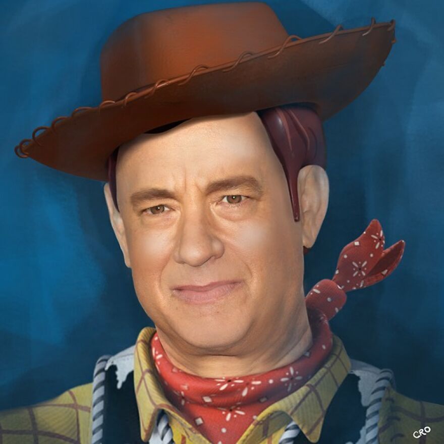 Tom Hanks As Woody From “Toy Story”