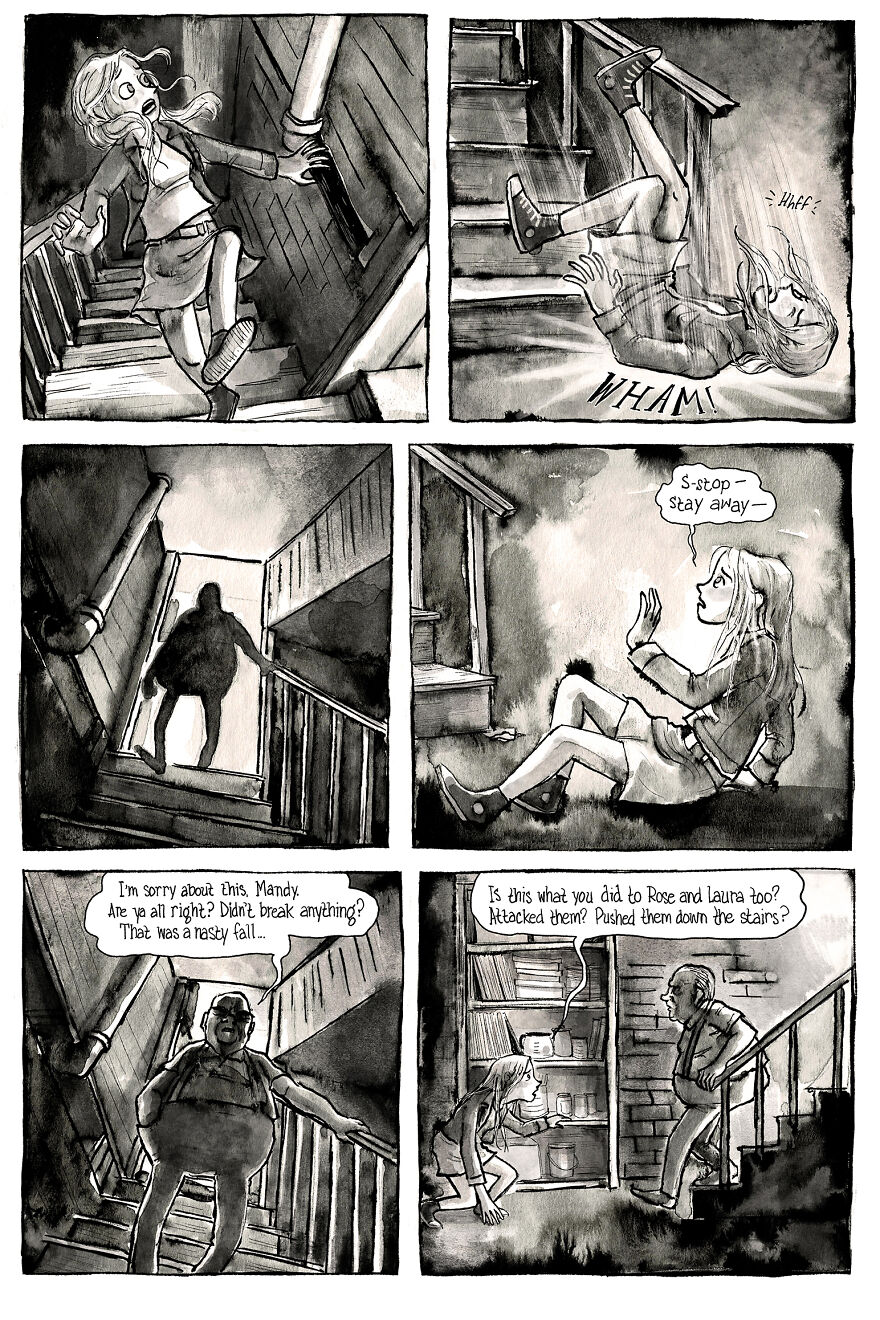 I’m Creating A Dark Comic Series That’s Full Of Creepy Small-Town Secrets (Part 3 Of My Horror Webcomic)