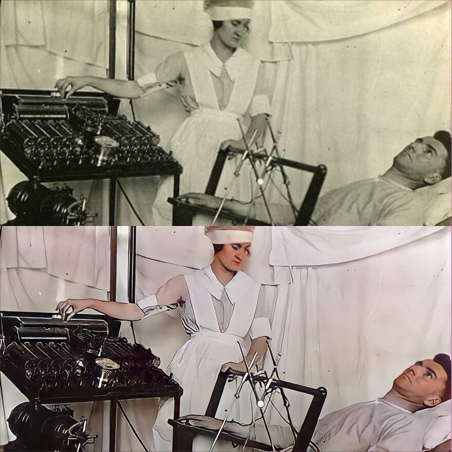 Vintage Asylum Patient Photos Restored. Sad And Scary At The Same Time