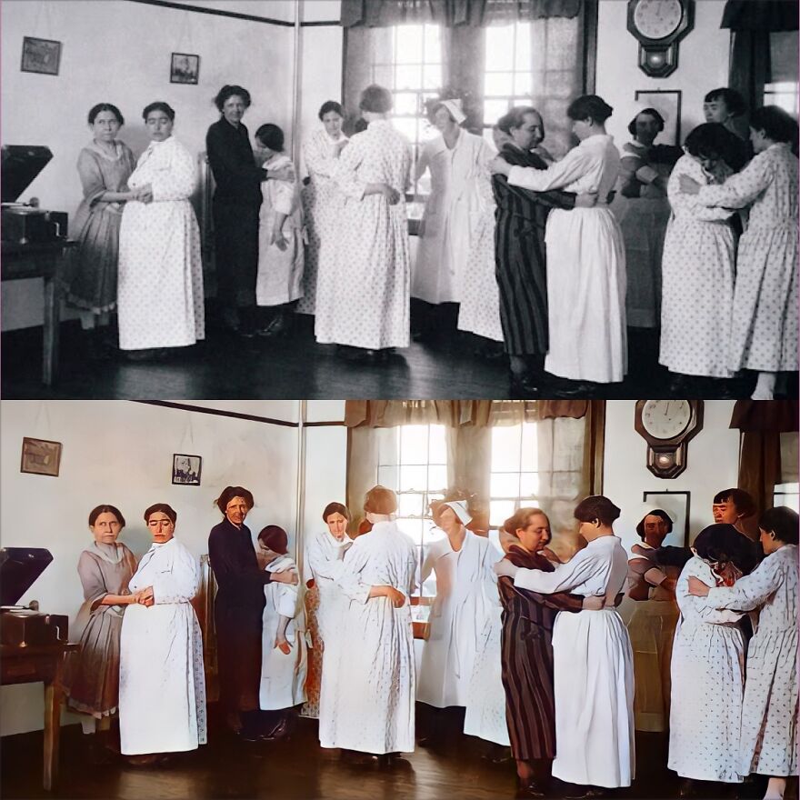Vintage Asylum Patient Photos Restored. Sad And Scary At The Same Time