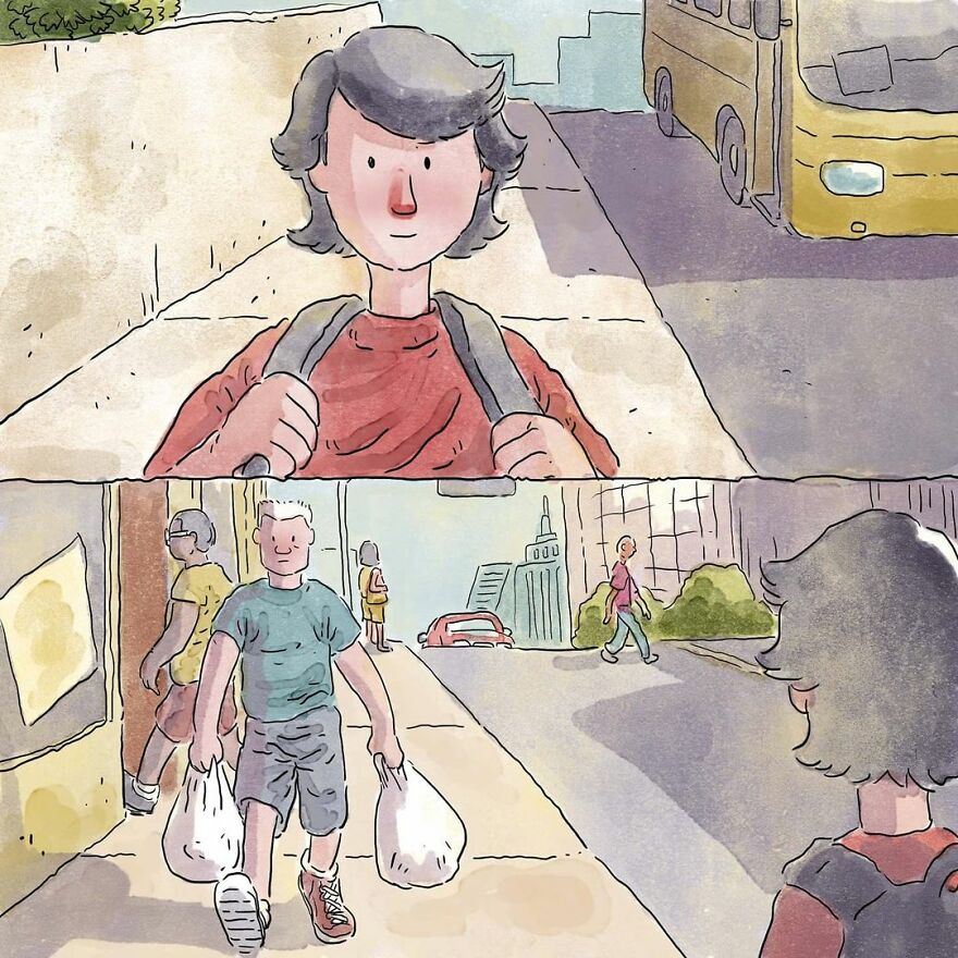 Artist Tells Heartbreaking Stories In His Comics Without Using A Single Word (5 New Pics)