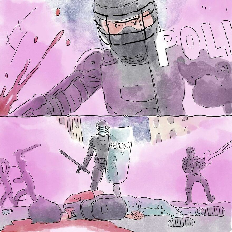 Artist Tells Heartbreaking Stories About The Issues Of Our Society Without Using A Single Word (5 New Comics) Artist Tells Heartbreaking Stories About The Issues Of Our Society Without Using A Single Word (5 New Comics)