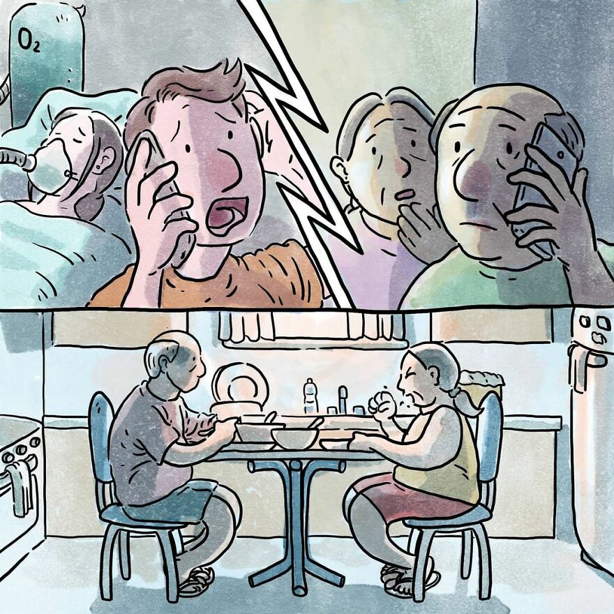 Este artista cuenta en 5 cómics historias desgarradoras sobre los problemas de la sociedad sin usar ni una palabra