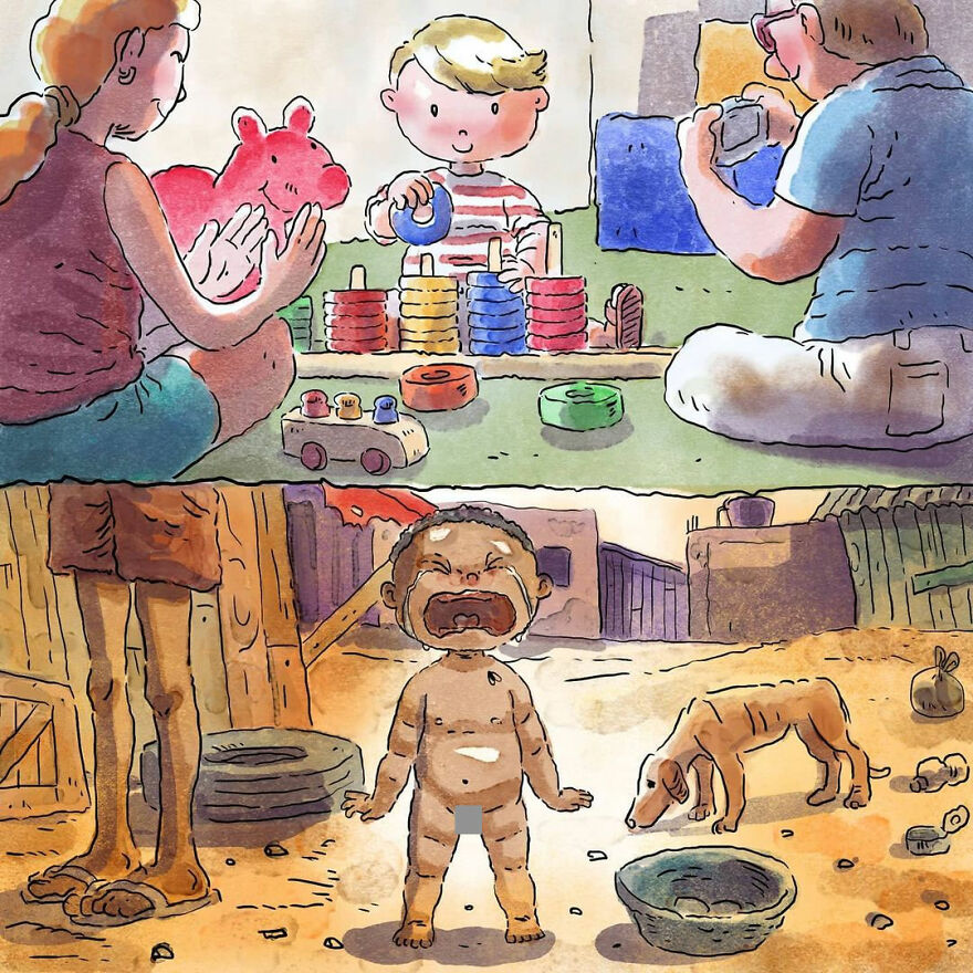 Artist Tells Heartbreaking Stories About The Issues Of Our Society Without Using A Single Word (5 New Comics) Artist Tells Heartbreaking Stories About The Issues Of Our Society Without Using A Single Word (5 New Comics)