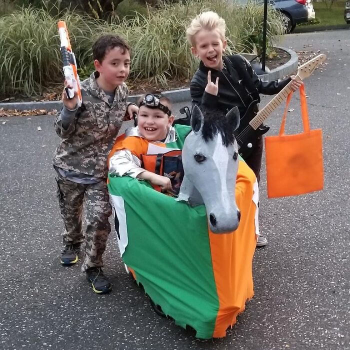 Another Great Halloween In The Books! Parade At School, A Halloween Party And Trick-Or-Treating With His Best Friends 