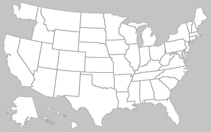 A Map Of The United States If It Was An Oregon Donor