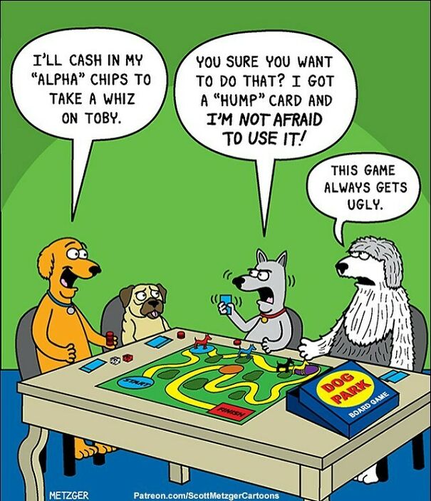 Don't Mess With Toby. #dogs #dog #dogsofinstagram #dogpark #boardgames #games
patreon.com/Scottmetzgercartoons