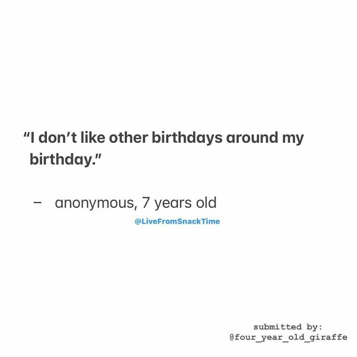 Everybody’s Thinking It, They’re Just Saying It. 🎂
-
(Submitted By: @four_year_old_giraffe) #birthday #maincharacter