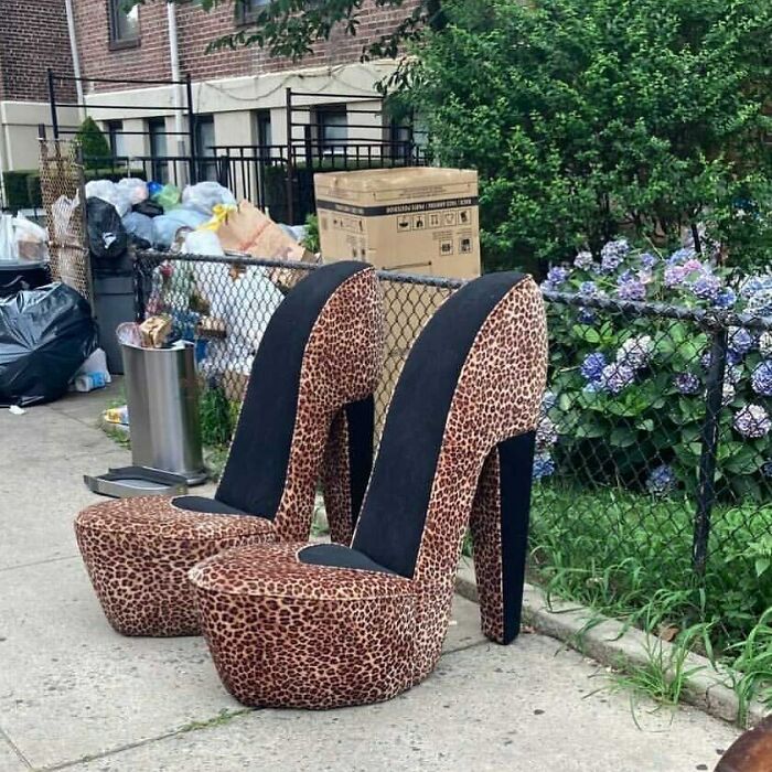 We’ve Seen A Single Red High Heel Chair Before... But A Pair??
