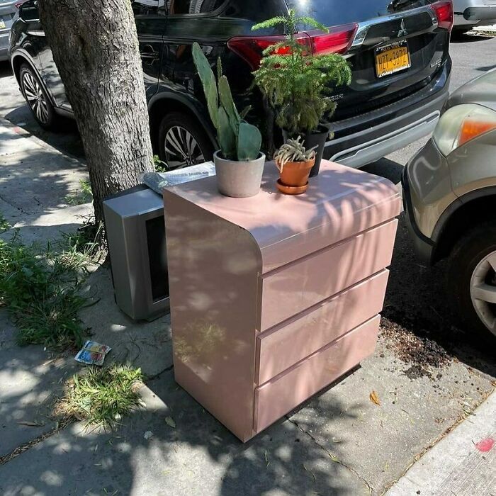 Excuse Me I’m Dead At The Cuteness. Baby Pink Dresser / Night Stand
