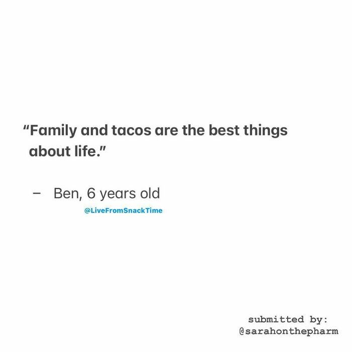 Ben With The A+ Life Outlook 🌮👨‍👩‍👧‍👦
-
(Submitted By: @sarahonthepharm) #tacos #family #goals