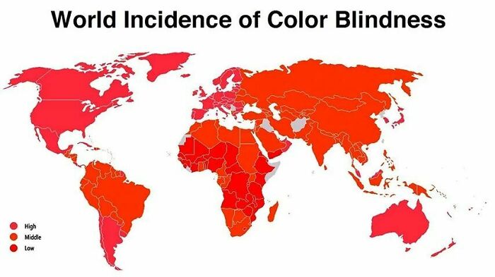 Prevalence Of Colour Blindness Worldwide