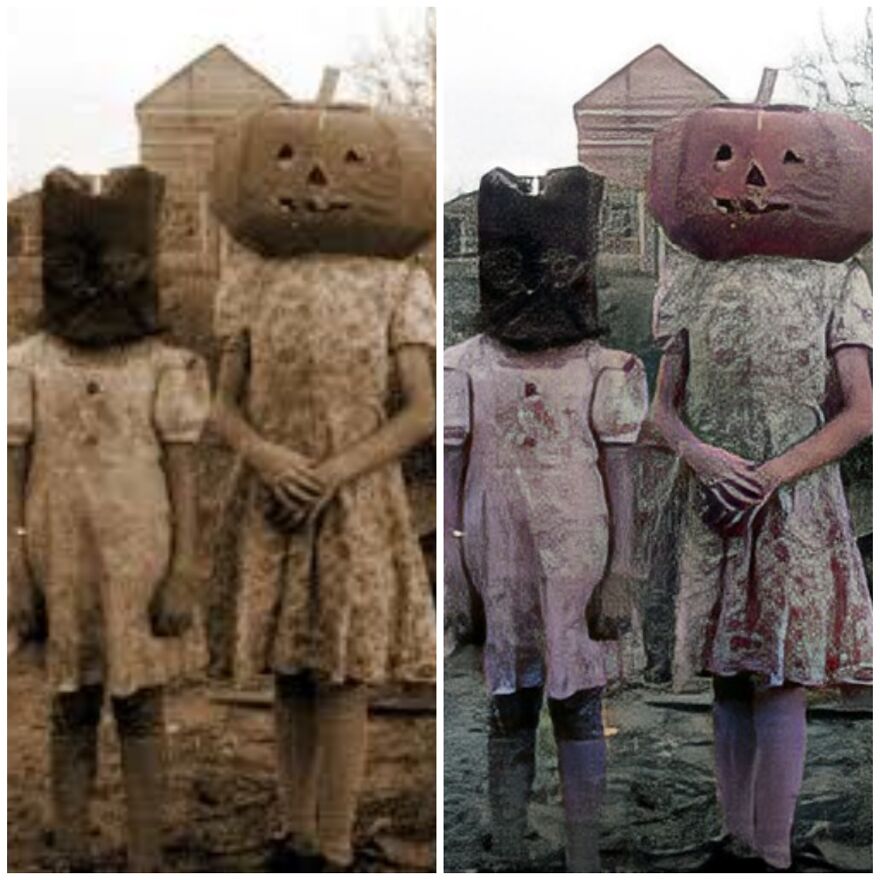 Children Posing In Their Costumes