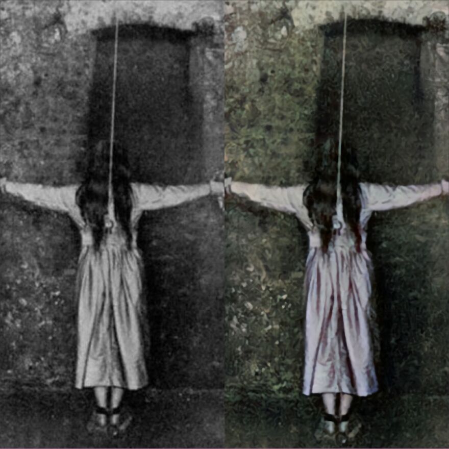 Vintage Asylum Patient Photos Restored. Sad And Scary At The Same Time