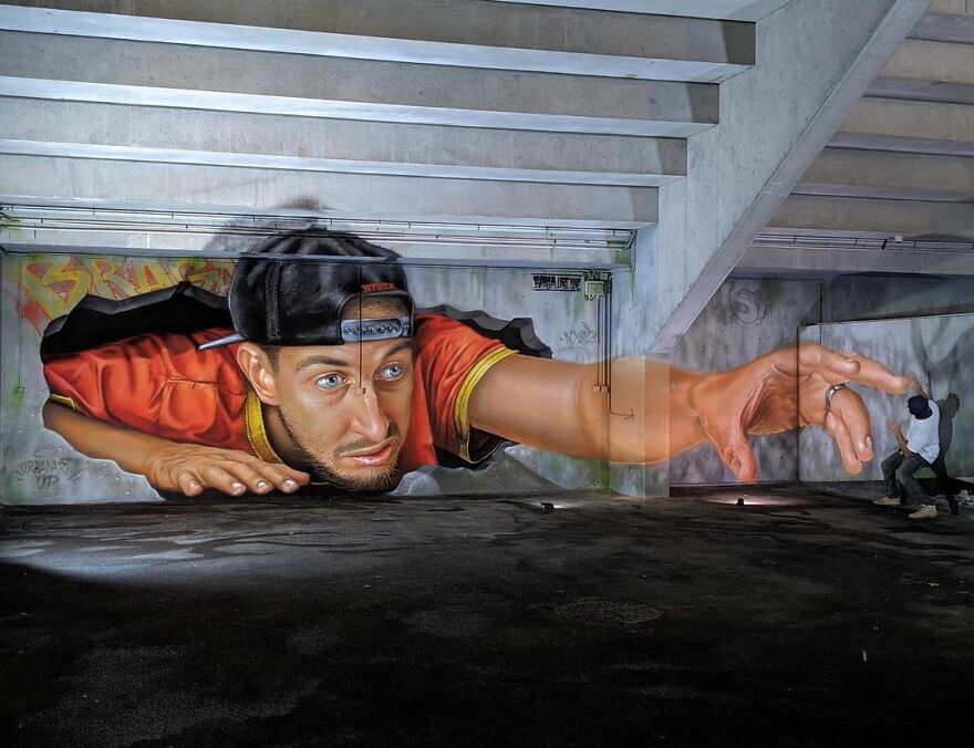 French Street Artist Occupies The Empty Spaces Of His City With His Amazing And Gigantic 3D Art (27 Pics)