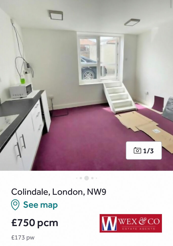I Was Looking At Places In London And Saw This. The Front Door Is A Window?!
