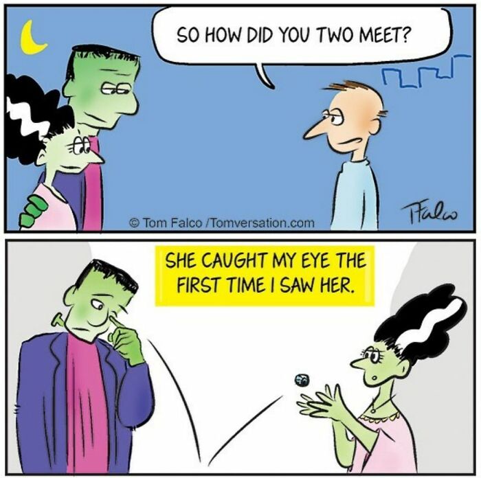 Funny Stories Told With Only One Panel By 'Tomversation'