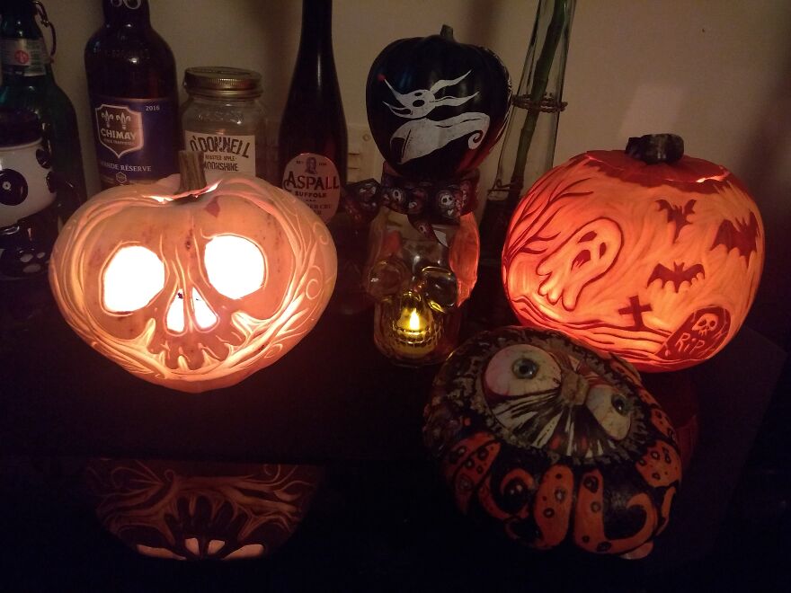 My Halloween Pumpkins From The Past Few Years