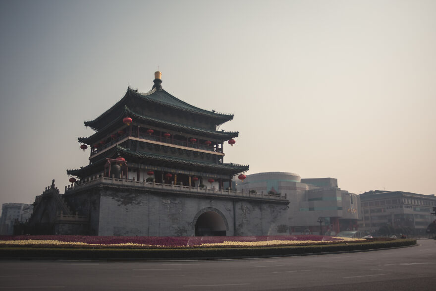 The Famous Bell Tower Of Xi'an