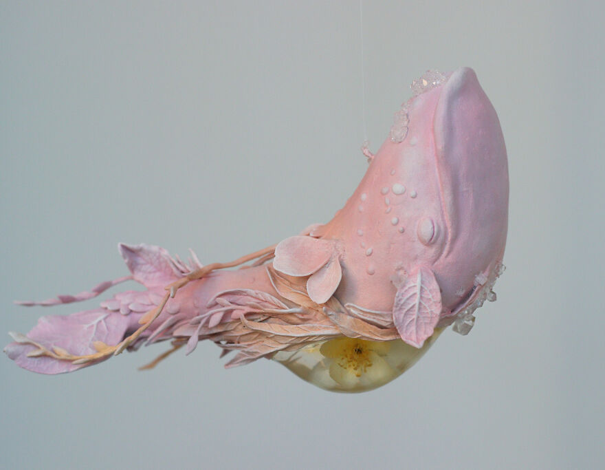 Artist Grows Crystals On Her Dreamy Sculptures