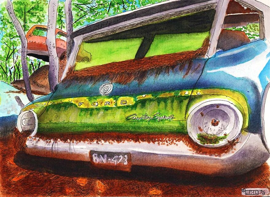 I Took Pictures In Old Car City, A Classic Car Graveyard (23 Pics)