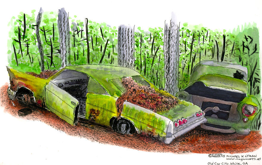 I Took Pictures In Old Car City, A Classic Car Graveyard (23 Pics)