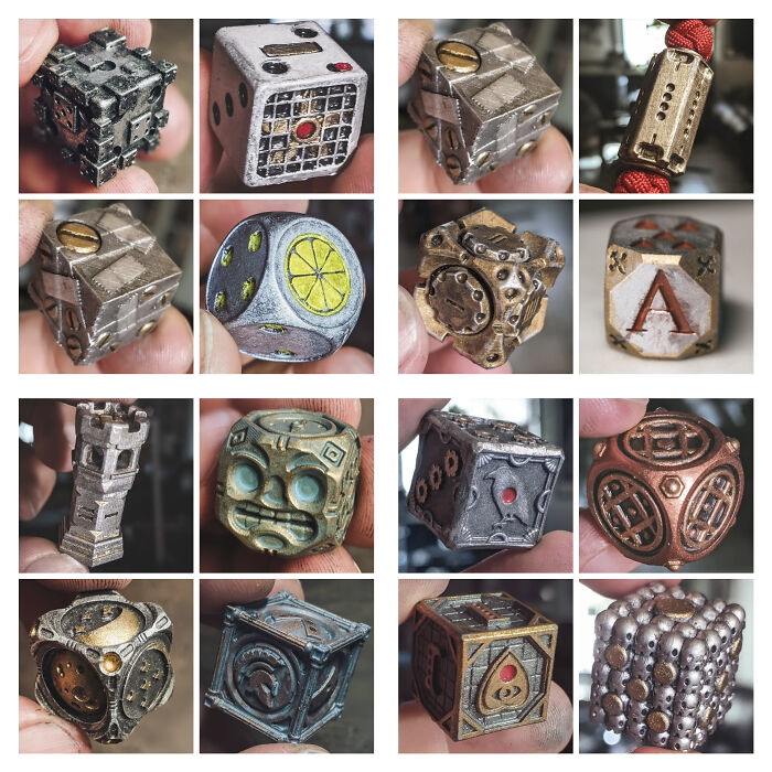 I've Been Designing A Set Of Dice For Every Day Of Of October. Here's Some Of My Favies