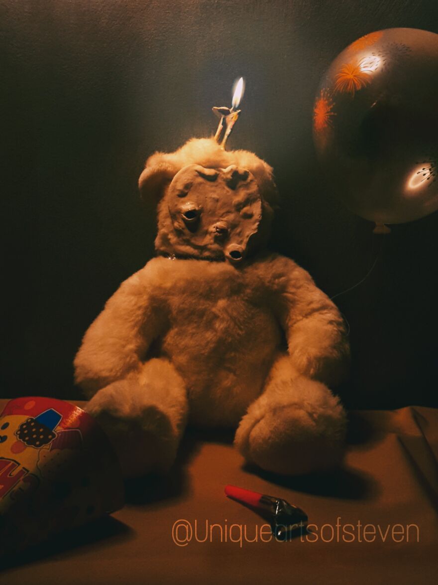 Melt, The Melting Happy Bday Bear (Sold)