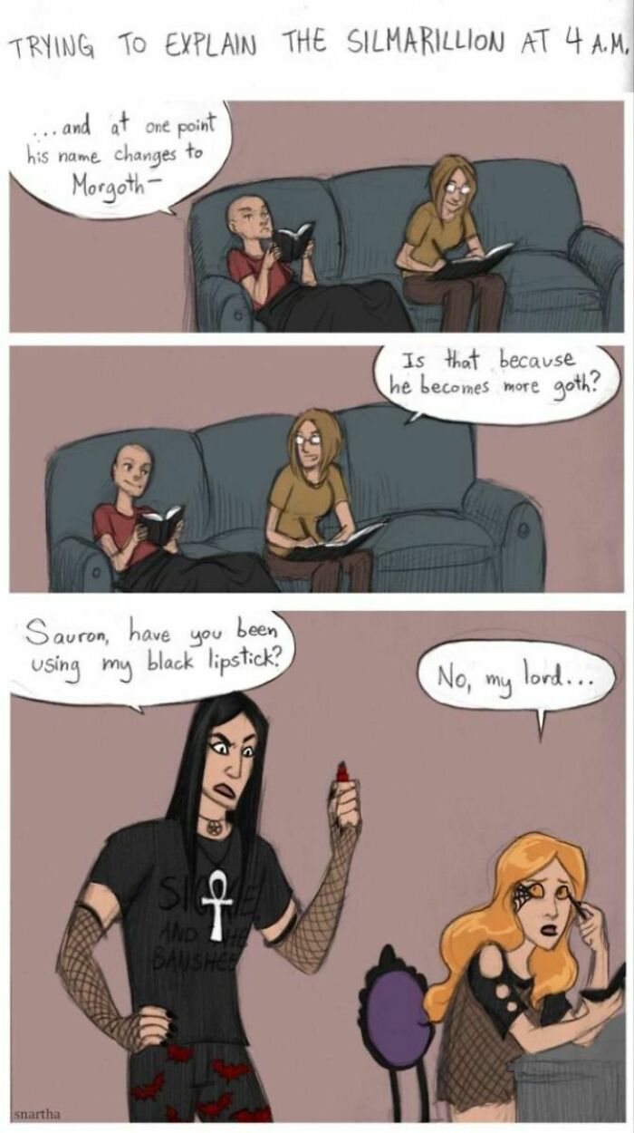 Going From Melkor To Morgoth, Did In Fact, Make Him More Goth