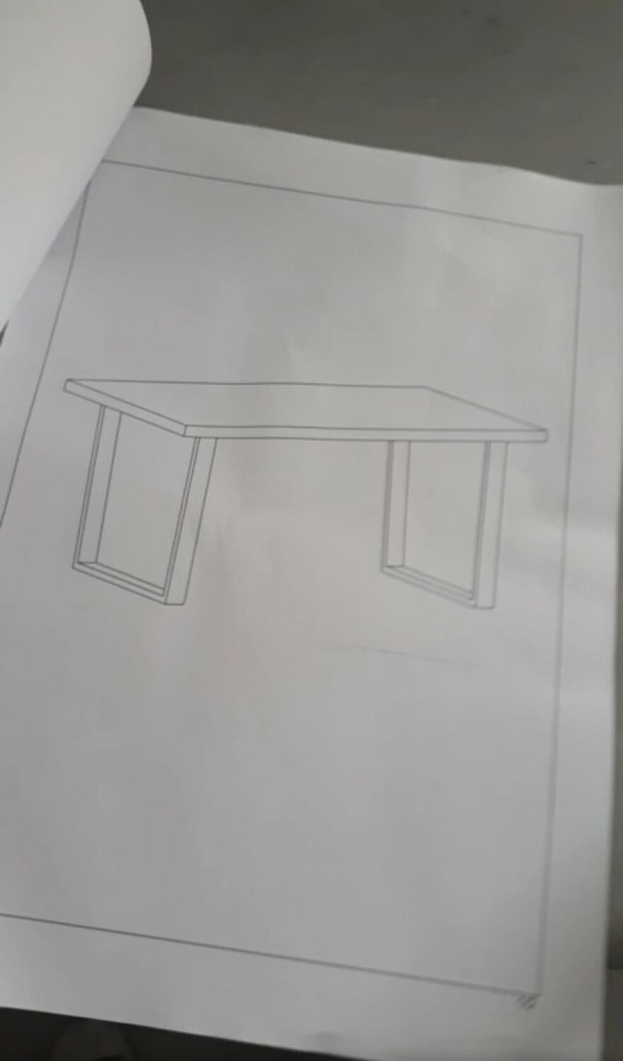 Putting A Table Together And These Are The Only Instructions That Came With It