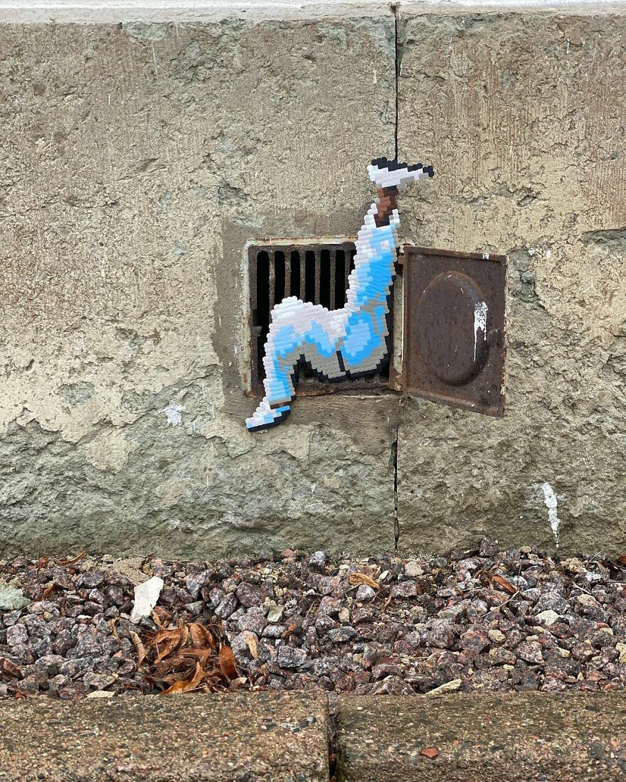 This Artist Is Going Viral By Turning Concrete Barriers Into A Giant Toblerone (+ More Of His Pics)