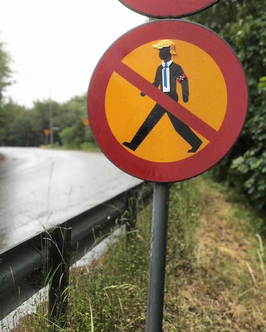 This Artist Is Going Viral By Turning Concrete Barriers Into A Giant Toblerone (+ More Of His Pics)