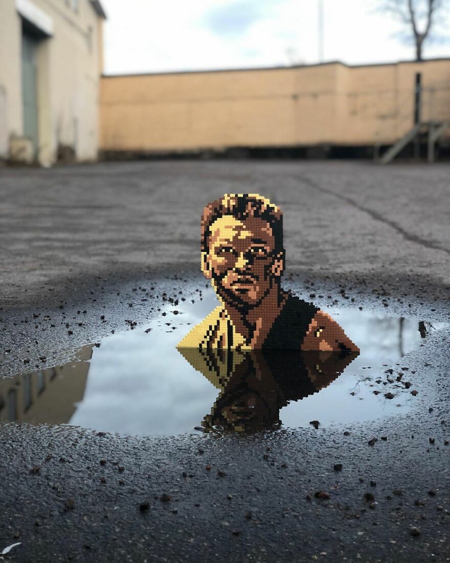 This Artist Is Going Viral By Turning Concrete Barriers Into A Giant Toblerone (+ More Of His Pics)