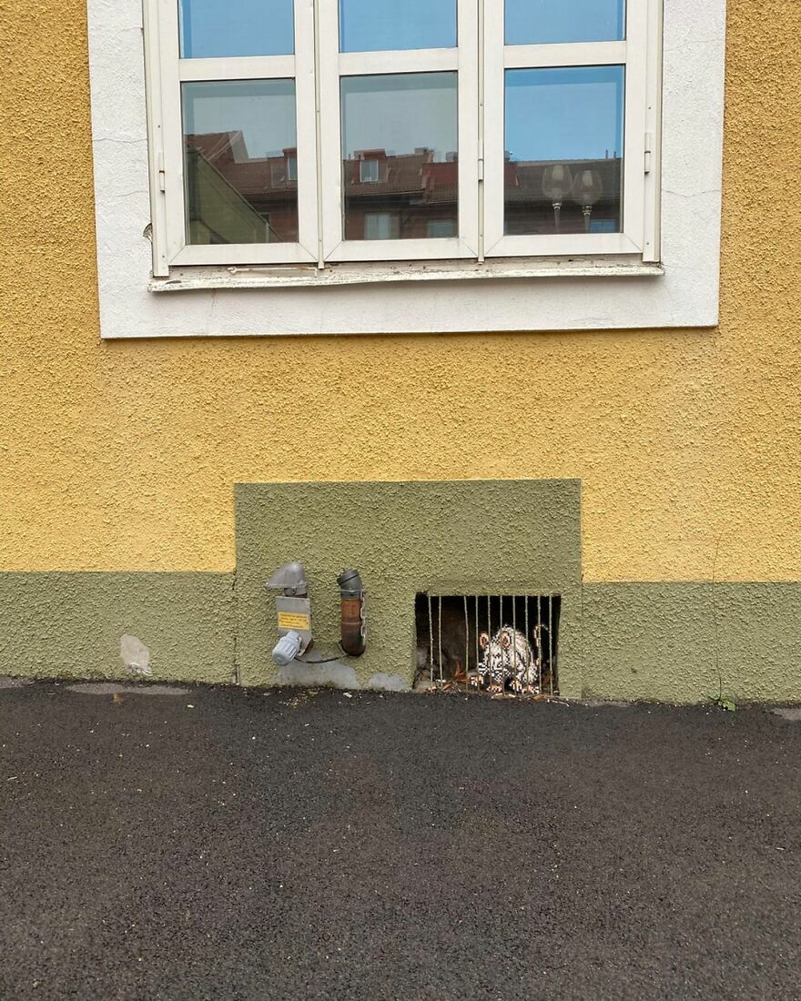 This Artist Is Going Viral By Turning Concrete Barriers Into A Giant Toblerone (+ More Of His Pics)