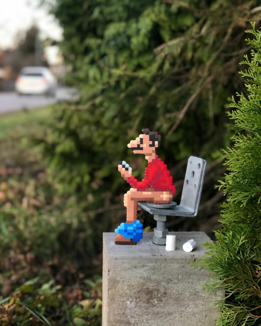 This Artist Is Going Viral By Turning Concrete Barriers Into A Giant Toblerone (+ More Of His Pics)