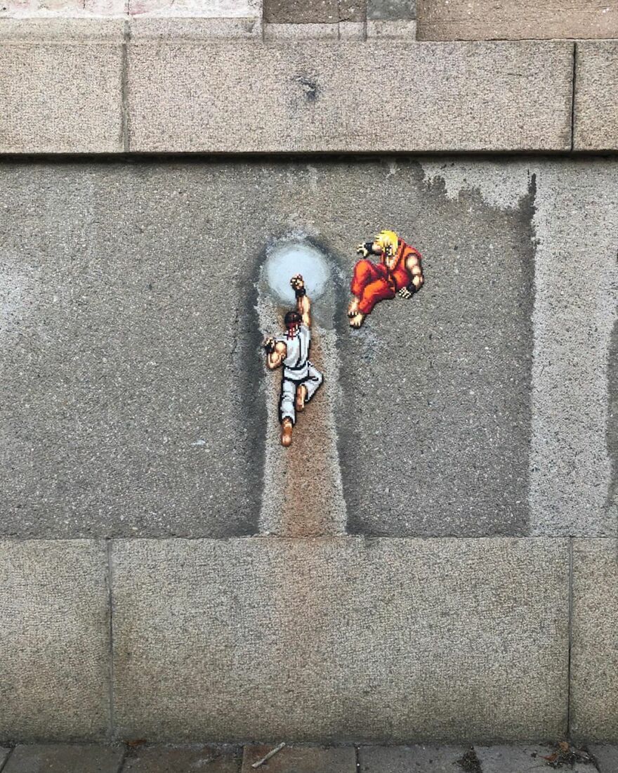 This Artist Is Going Viral By Turning Concrete Barriers Into A Giant Toblerone (+ More Of His Pics)