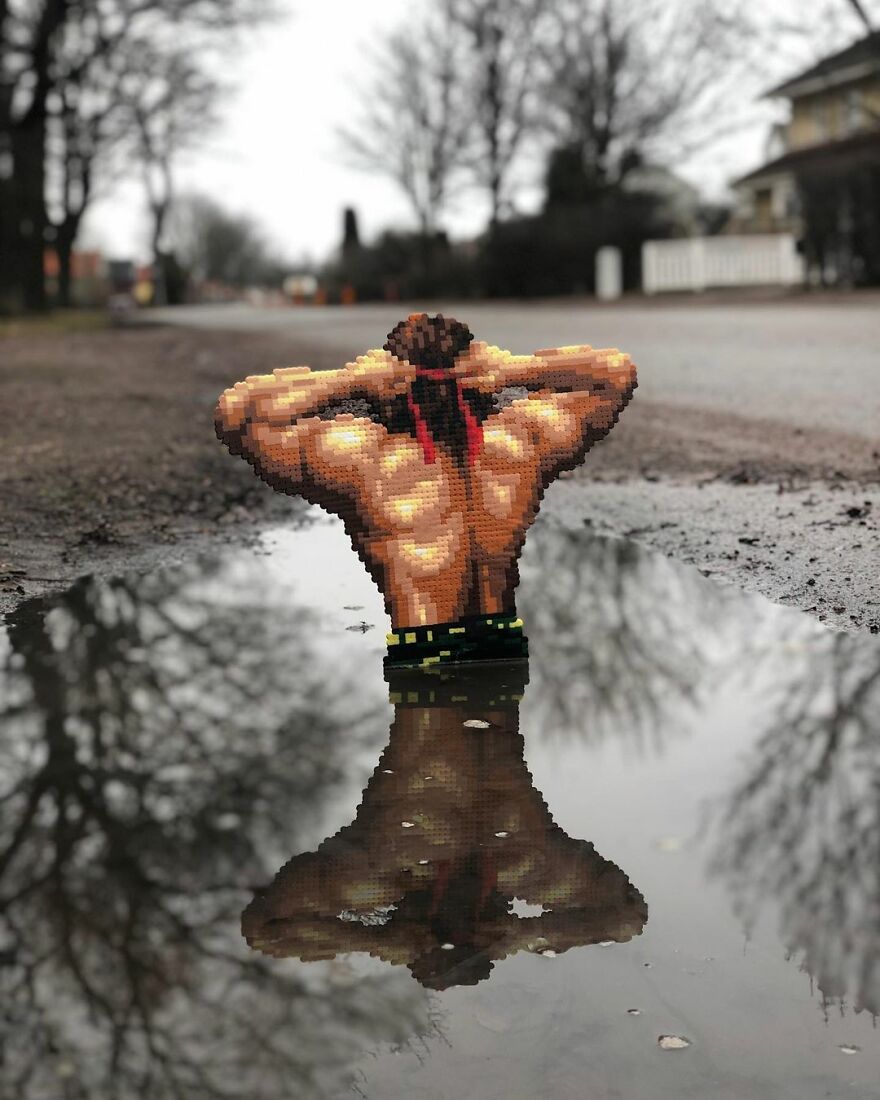 This Artist Is Going Viral By Turning Concrete Barriers Into A Giant Toblerone (+ More Of His Pics)