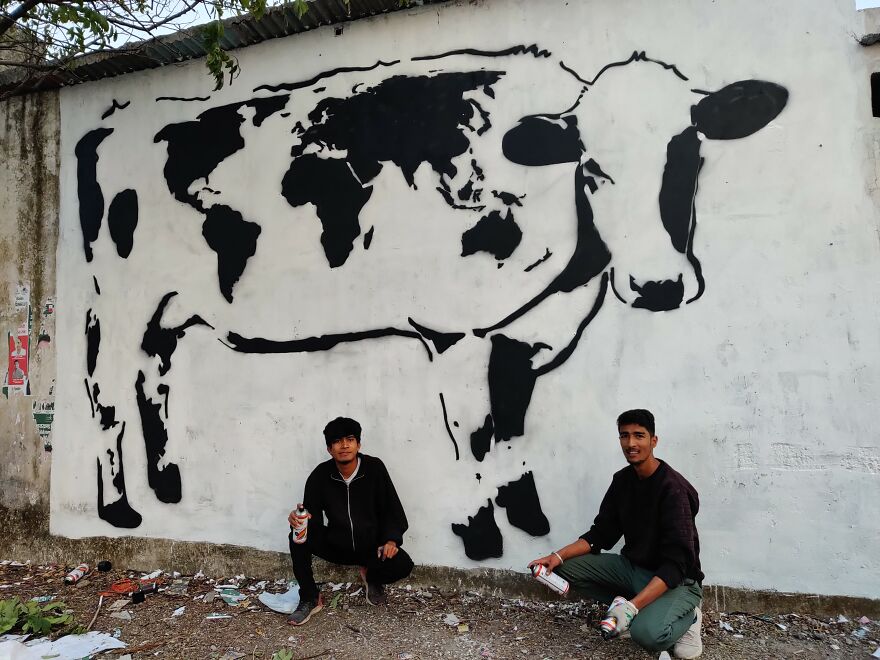 We Painted The Biggest Cow In The World We Painted The Biggest Cow In The World