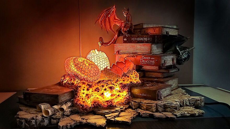 I Created Dragon Book Lamp To Try Out Some New Techniques I Created Dragon Book Lamp To Try Out Some New Techniques