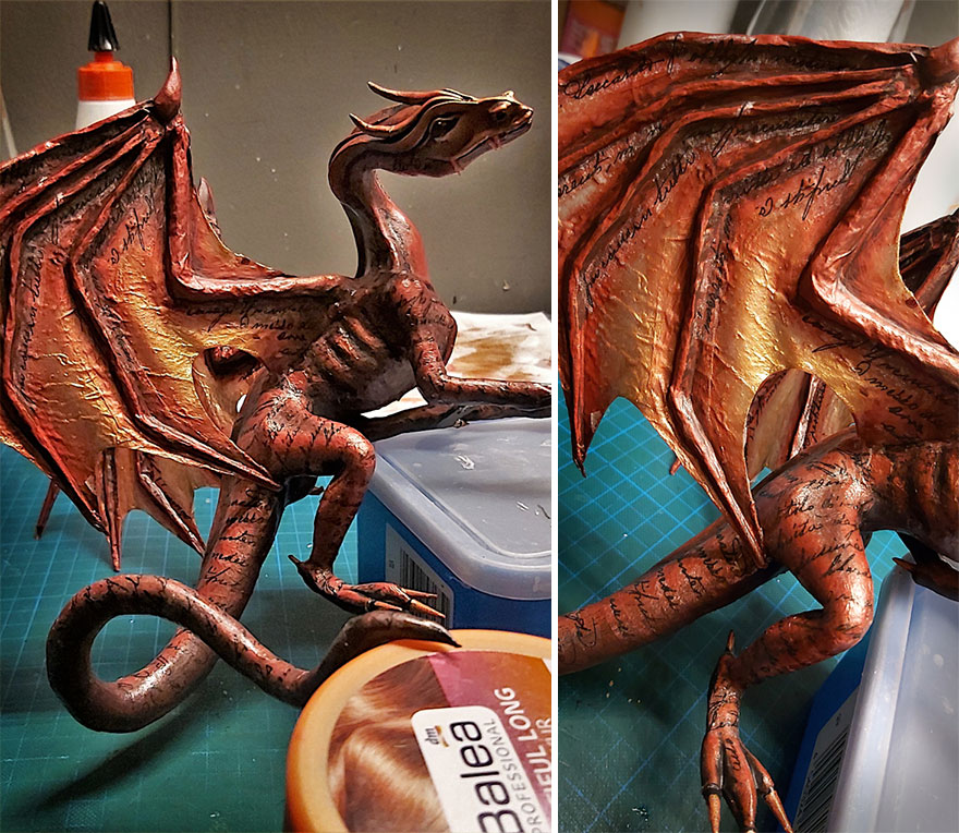 I Created Dragon Book Lamp To Try Out Some New Techniques I Created Dragon Book Lamp To Try Out Some New Techniques