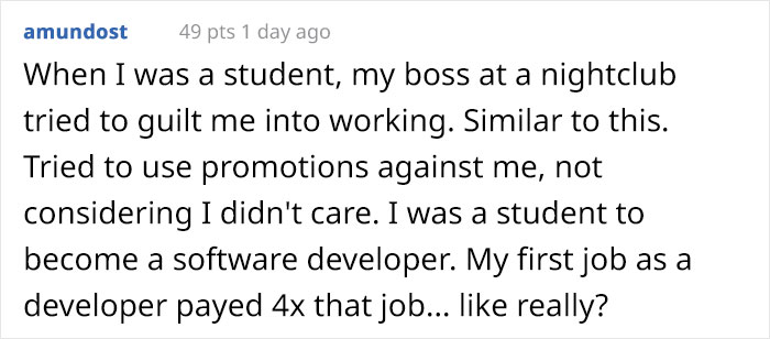 Boss Criticizes Bartender For Drinking During His Day Off, Changes His Tone Immediately When They Quit Boss Criticizes Bartender For Drinking During His Day Off, Changes His Tone Immediately When They Quit