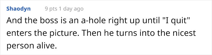 Boss Criticizes Bartender For Drinking During His Day Off, Changes His Tone Immediately When They Quit Boss Criticizes Bartender For Drinking During His Day Off, Changes His Tone Immediately When They Quit