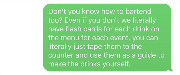 Boss Criticizes Bartender For Drinking During His Day Off, Changes His Tone Immediately When They Quit Boss Criticizes Bartender For Drinking During His Day Off, Changes His Tone Immediately When They Quit