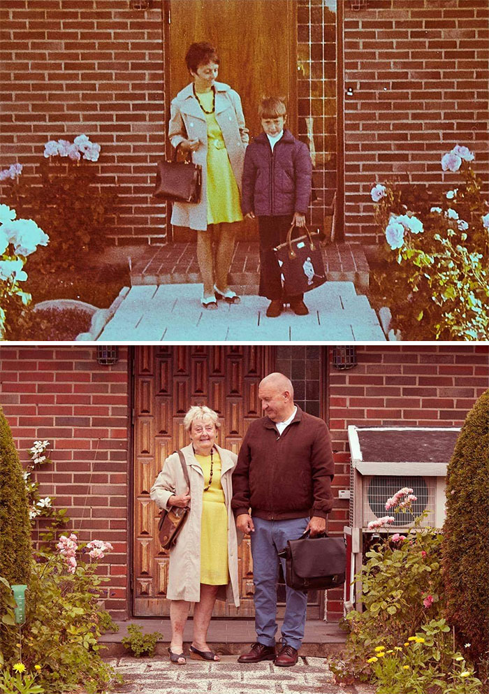 My Dads First Day At School In The 70s, And Now 50 Years Later