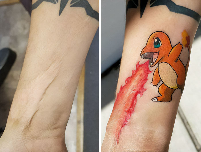 A Little Scar Cover-Up Tattoo