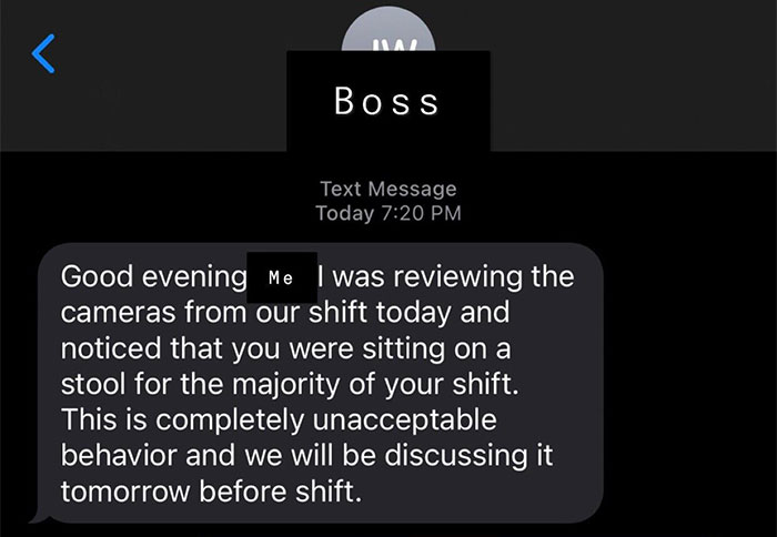Boss Criticizes Employee With Broken Bones For Sitting On A Stool, Changes His Tone Immediately When He Quits Boss Criticizes Employee With Broken Bones For Sitting On A Stool, Changes His Tone Immediately When He Quits