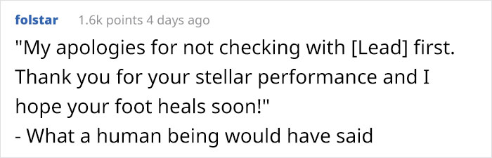 Boss Criticizes Employee With Broken Bones For Sitting On A Stool, Changes His Tone Immediately When He Quits Boss Criticizes Employee With Broken Bones For Sitting On A Stool, Changes His Tone Immediately When He Quits