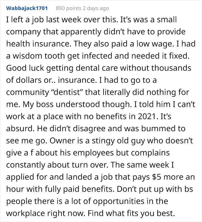 Boss Threatens Overworked Employee With Health Insurance, They Quit And Get A Lawyer Involved