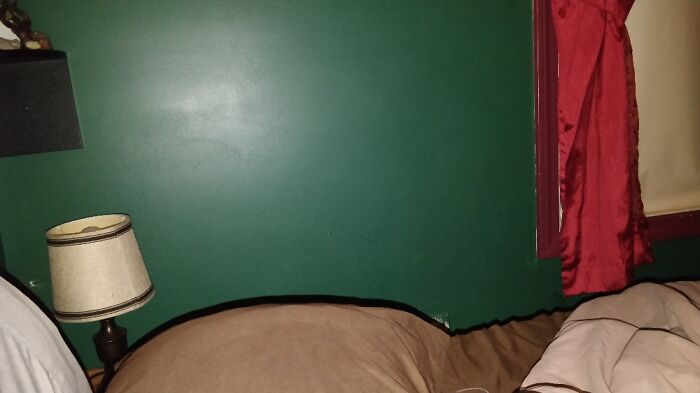 Just Nothin' But My Lamp. But U Love The Green I Painted My Walls!
